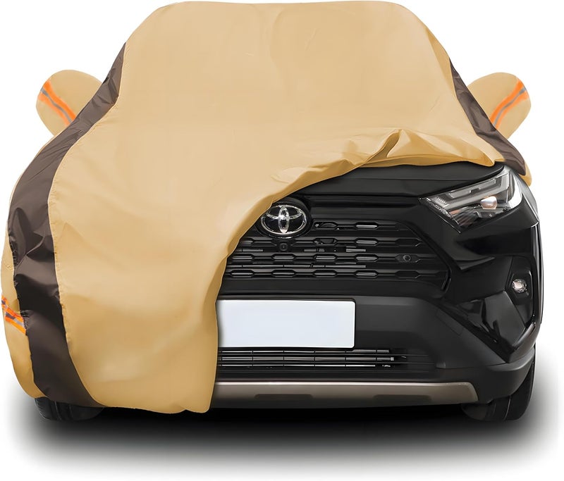 FSGRICH RAV4 Car Cover Waterproof All Weather Compatible with Toyota RAV4(2006-2024), Outdoor Anti-UV Sun Rain Protection Full Exterior Cover - Image 1